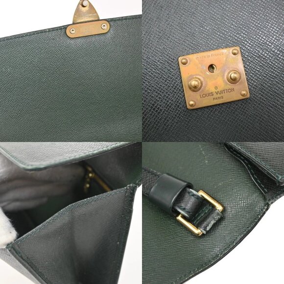 LOUIS VUITTON Pochette Kourad Clutch Hand Bag Taiga Leather GN M30194 02KC073 - Picture 14 of 16